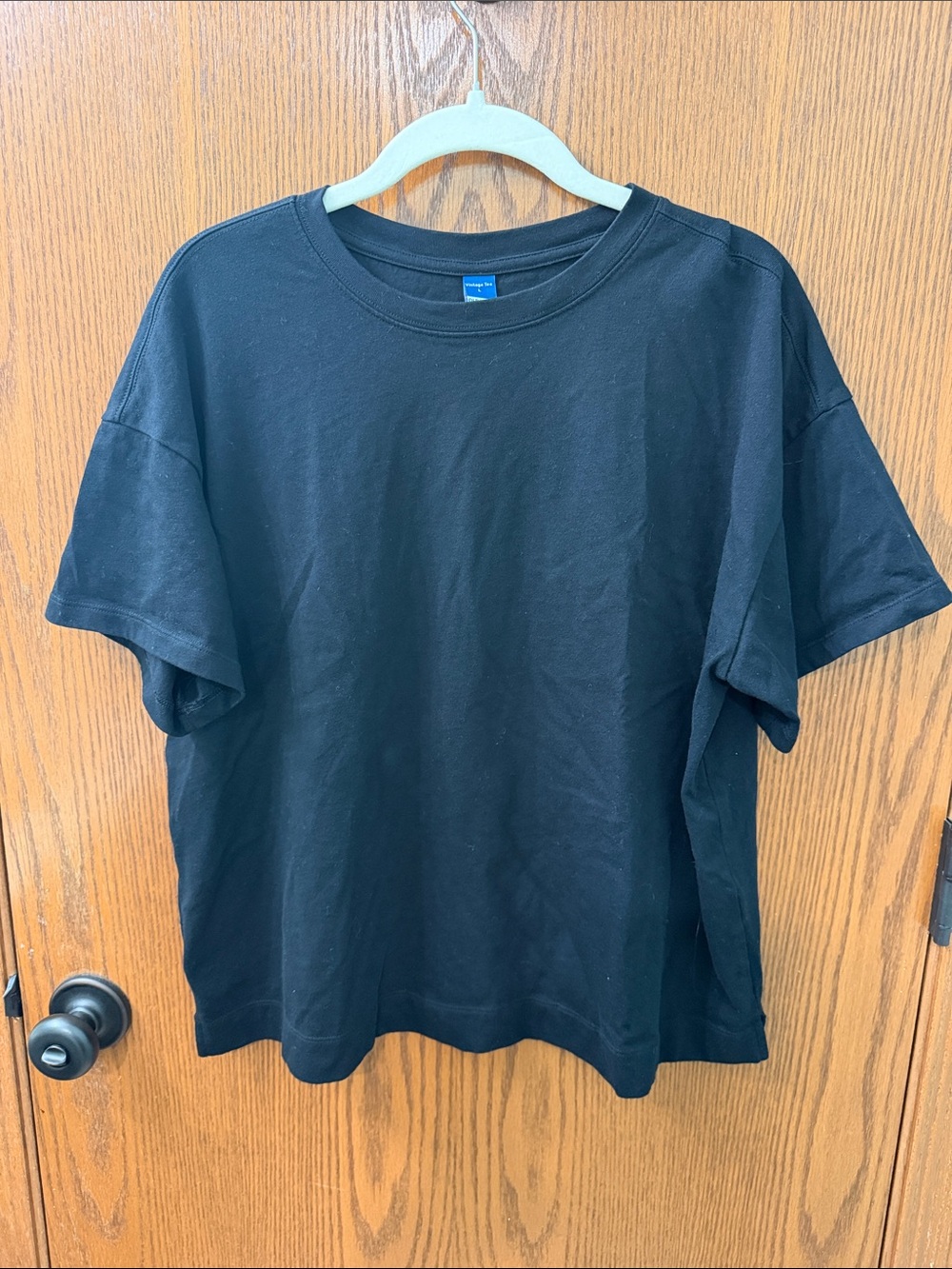 Old Navy Black Short-Sleeve Crewneck Tee
